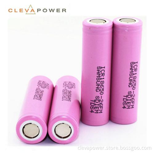 18650 3.7v 2600mah ICR18650-26F lithium ion battery cell